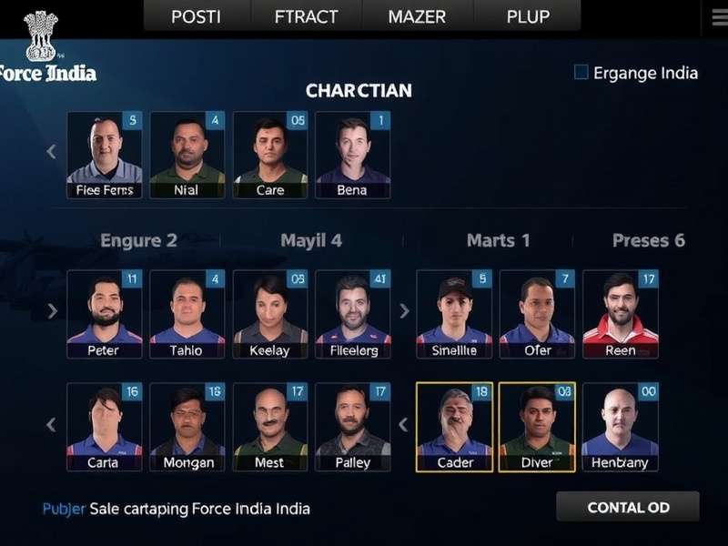 Forwards Force India Game Screenshot